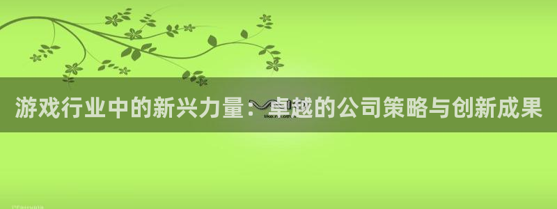 星欧娱乐平台：游戏行业中的新兴力量：卓越的公司策略与创新成果